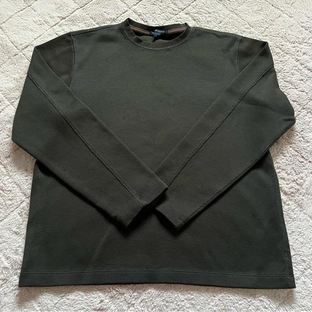 Banana Republic Cotton Long Sleeve Crewneck Preppy Minimalist Capsule Men's Sz L